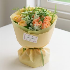 엘로우화이트부케S