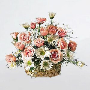 핑크로즈믹스바스켓S