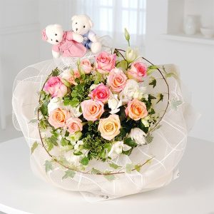 미니인형꽃다발S